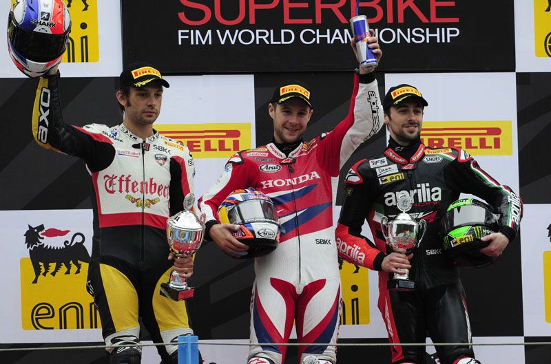 Podium SBK. Mundial SBK Assen 2012.