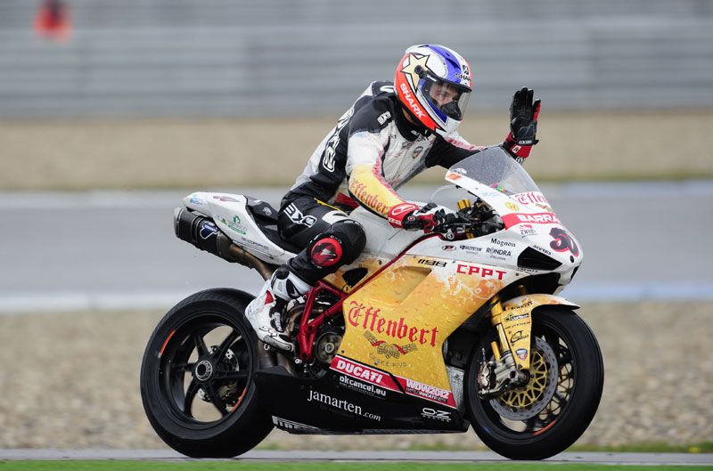 Guintoli. Mundial SBK Assen 2012.
