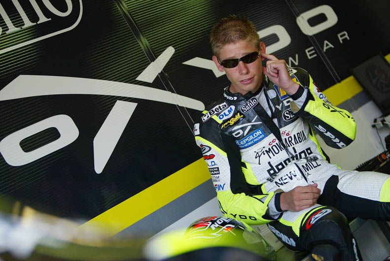 Casey Stoner. Aprilia. 2002