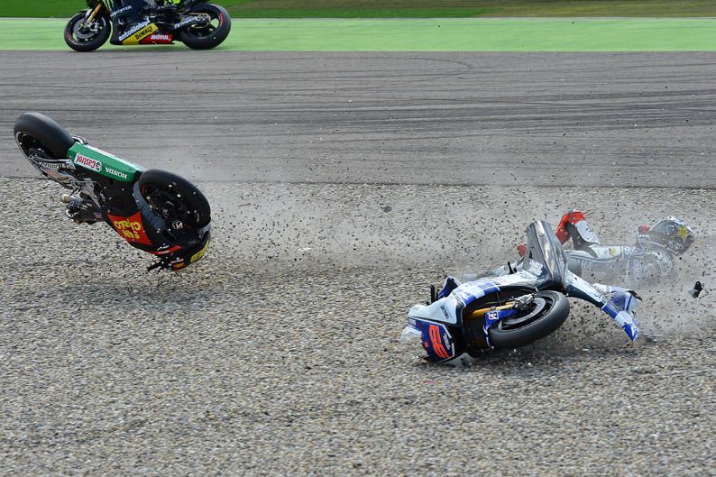 Jorge Lorenzo y Álvaro Bautista en Assen