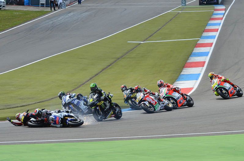 Jorge Lorenzo y Álvaro Bautista en Assen