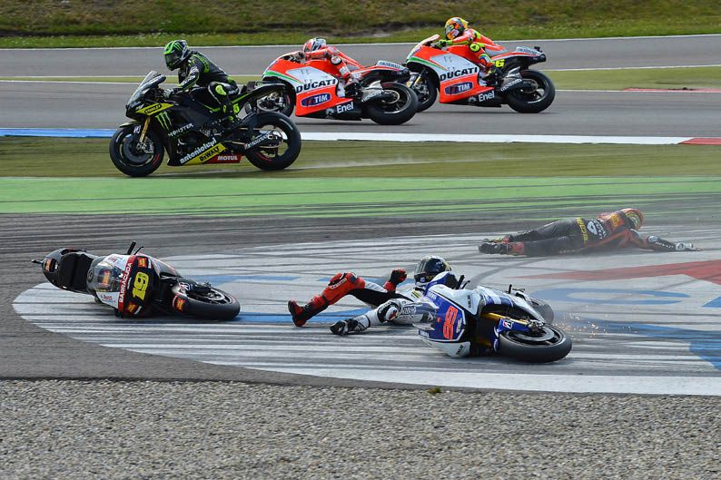 Jorge Lorenzo y Álvaro Bautista en Assen
