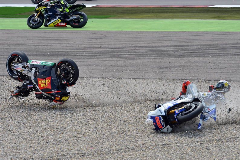 Jorge Lorenzo y Álvaro Bautista en Assen