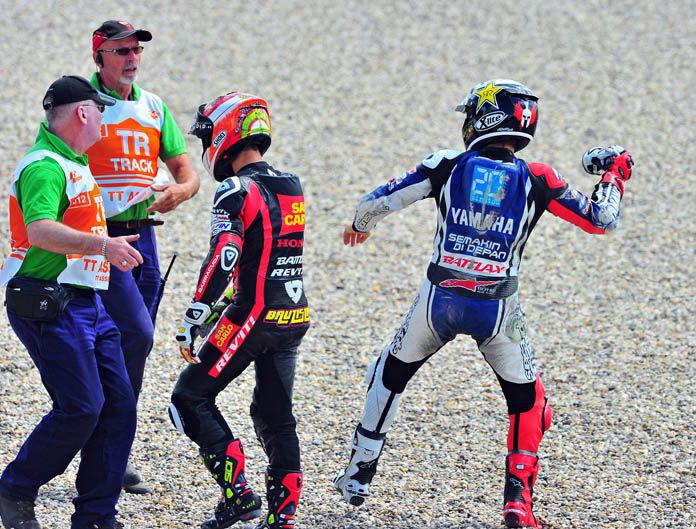 Jorge Lorenzo y Álvaro Bautista en Assen