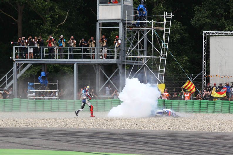Jorge Lorenzo y Álvaro Bautista en Assen