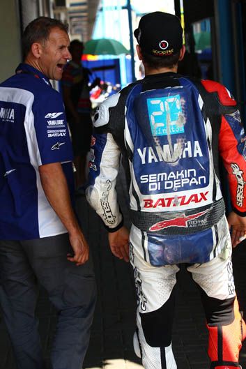 Jorge Lorenzo y Álvaro Bautista en Assen