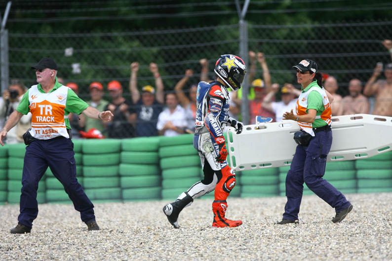 Jorge Lorenzo y Álvaro Bautista en Assen