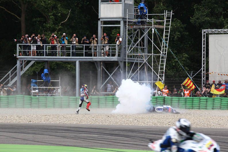 Jorge Lorenzo y Álvaro Bautista en Assen
