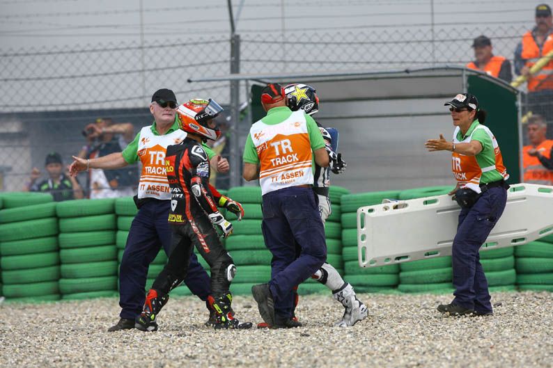 Jorge Lorenzo y Álvaro Bautista en Assen