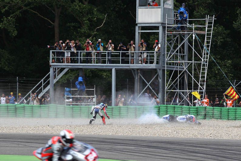 Jorge Lorenzo y Álvaro Bautista en Assen