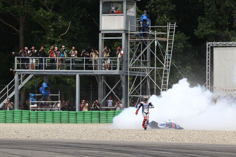 Jorge Lorenzo y Álvaro Bautista en Assen