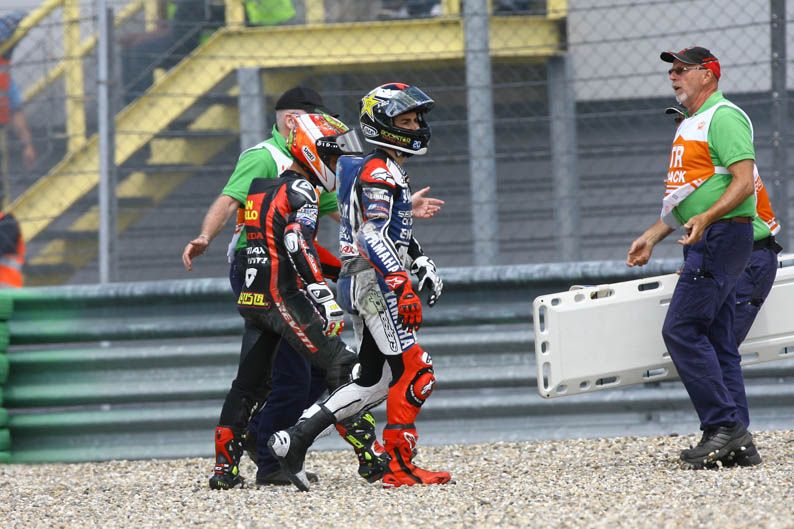 Jorge Lorenzo y Álvaro Bautista en Assen