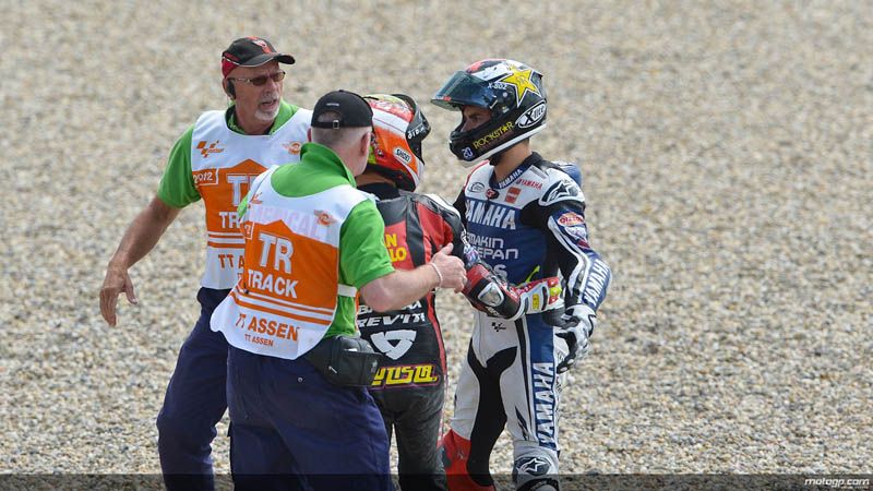 Jorge Lorenzo y Álvaro Bautista en Assen