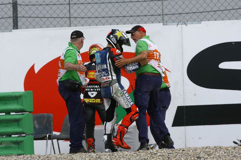 Jorge Lorenzo y Álvaro Bautista en Assen