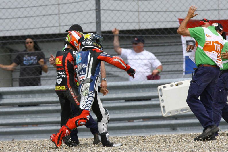 Jorge Lorenzo y Álvaro Bautista en Assen