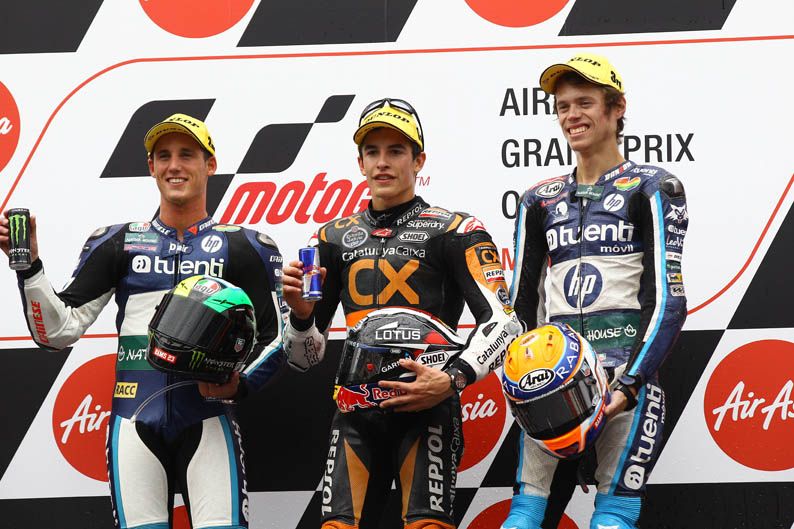 Los tres triunfadores de Moto2 en Japón