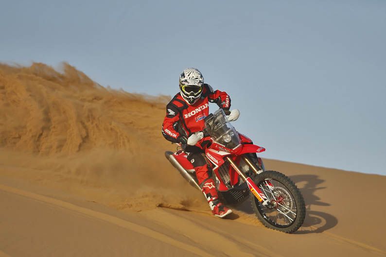 Sam Sunderland. Honda HRC CRF450 Rally