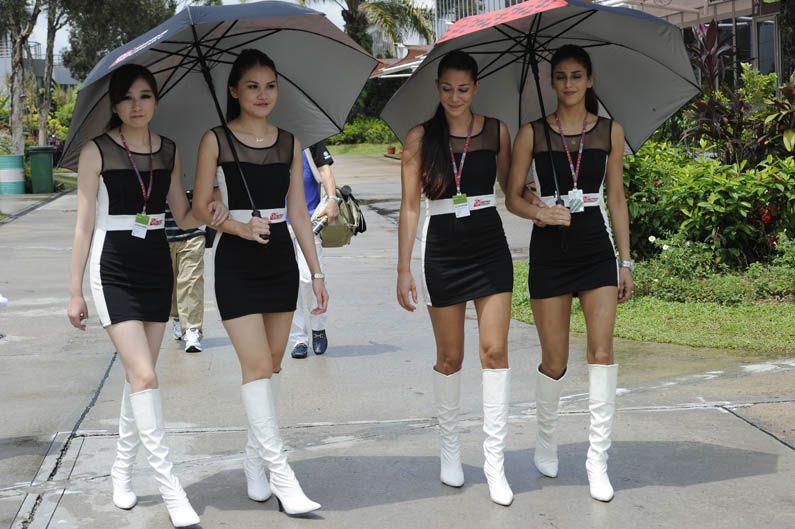 Las chicas del GP de Malasia 2012