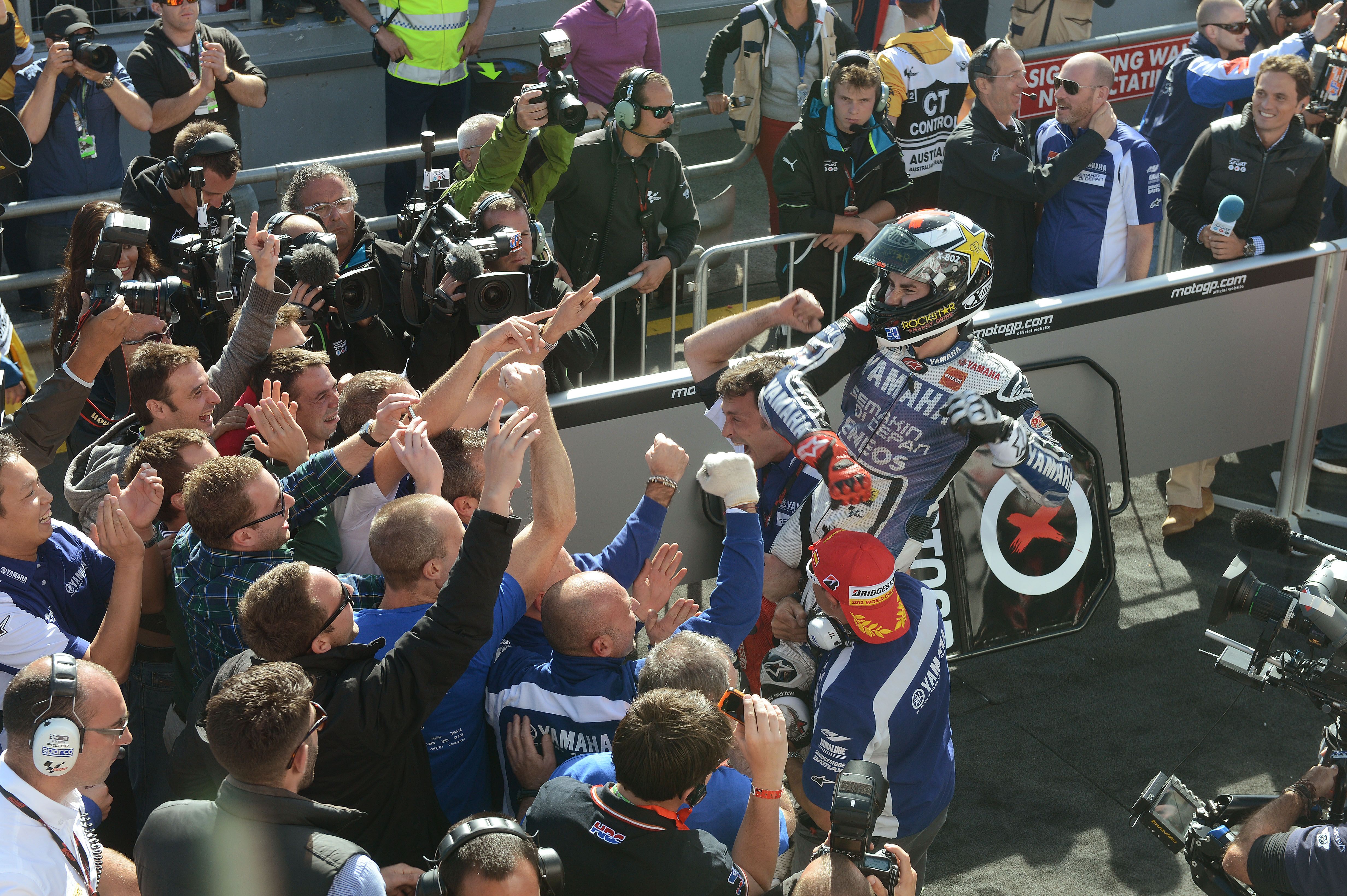 Jorge Lorenzo. 2012. Yamaha