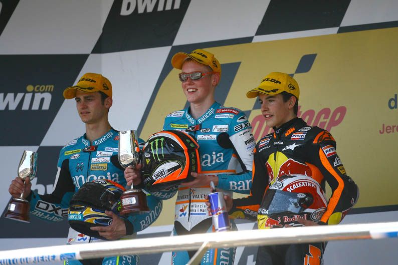 Segundo podio de Marc Márquez en el Mundial. 2009. KTM