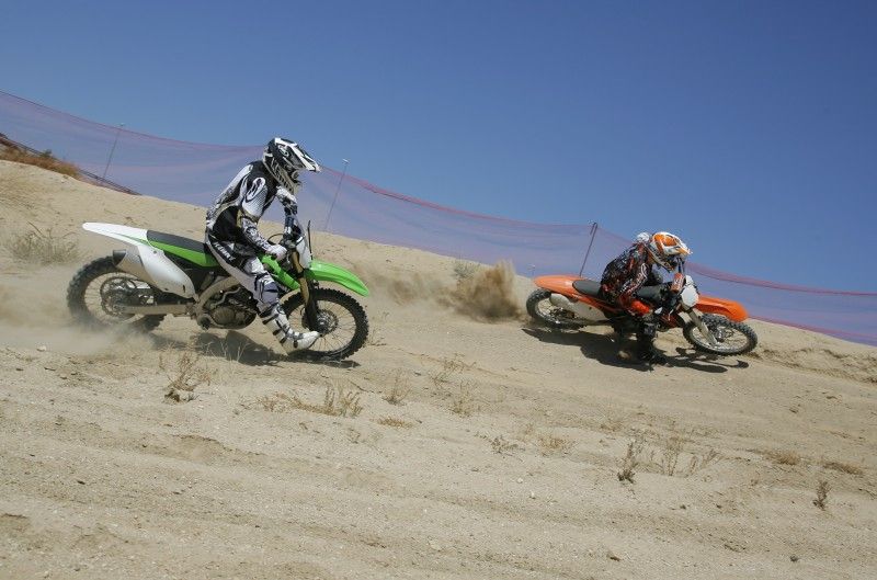 Comparativa cross 450 Moto Verde