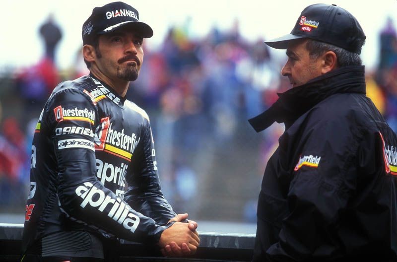 Max Biaggi (Aprilia). 1996