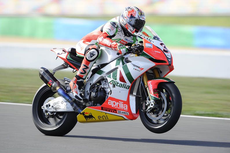 Max Biaggi (Aprilia). 2010