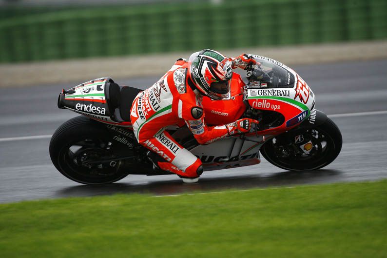 Nicky Hayden. Entrenamientos Valencia. Pretemporada 2013