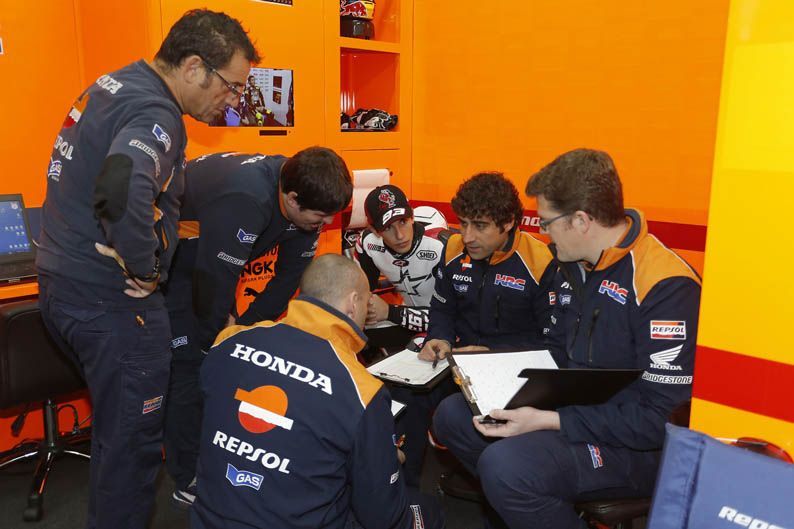 Marc Márquez. Entrenamientos Valencia. Pretemporada 2013