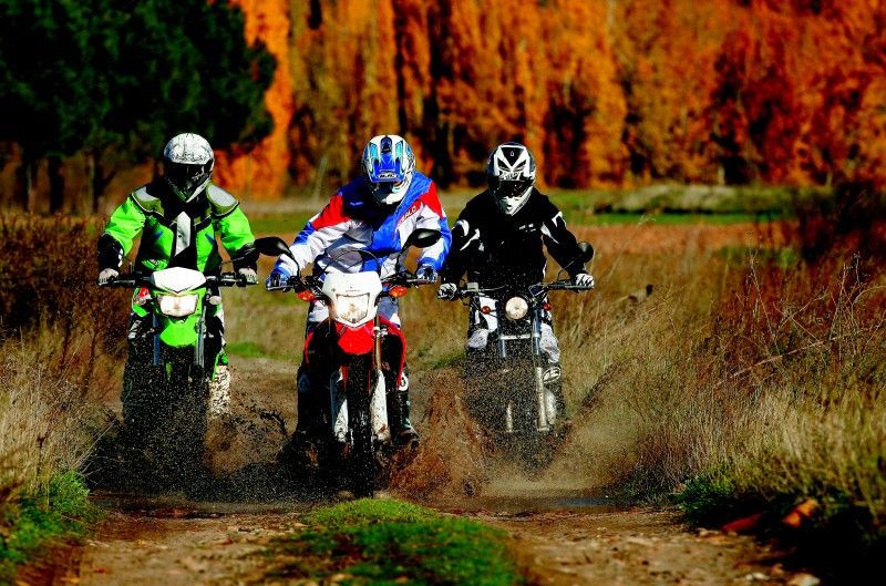 Honda CRF250L, Kawasaki KLX250, Rieju Tango 250