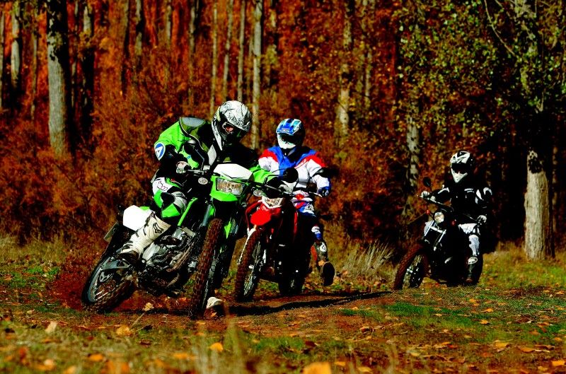 Honda CRF250L, Kawasaki KLX250, Rieju Tango 250
