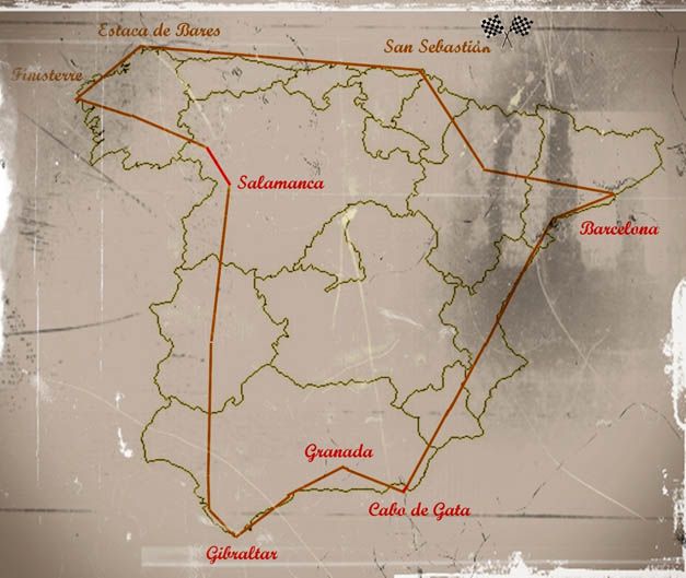 Vuelta a España en Vespa.
