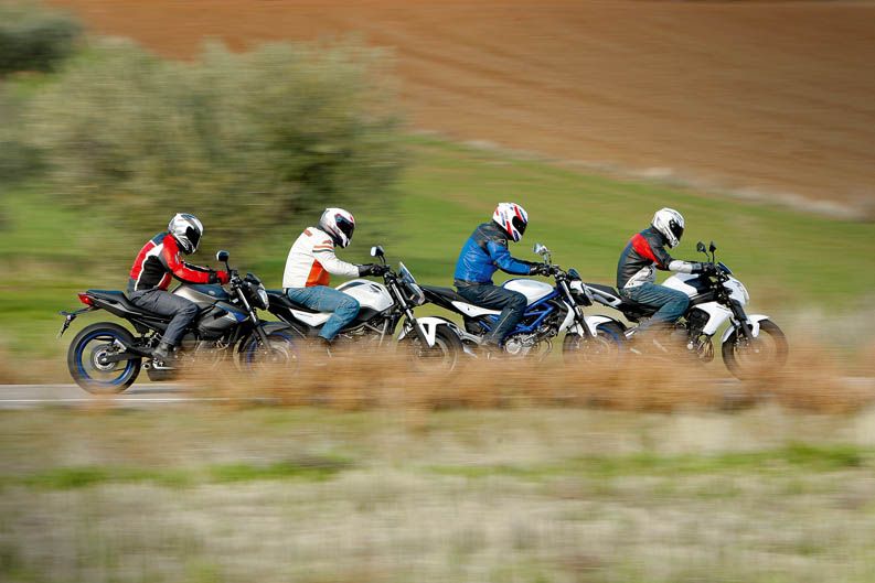 Comparativa Naked: Honda NC700S, Kawasaki ER-6N, Suzuki Gladius 650, Yamaha XJ6