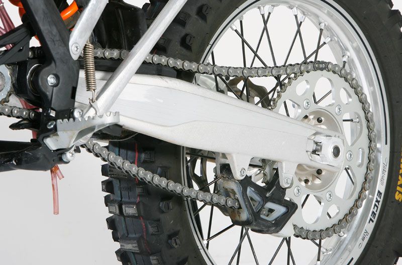 KTM 125 EXC. Prueba