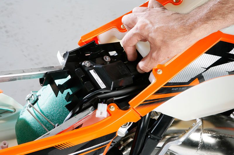 KTM 125 EXC. Prueba