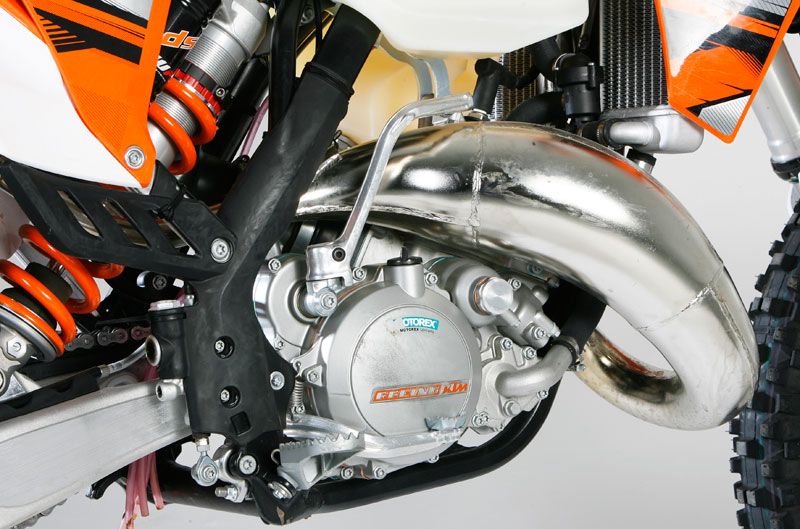 KTM 125 EXC. Prueba