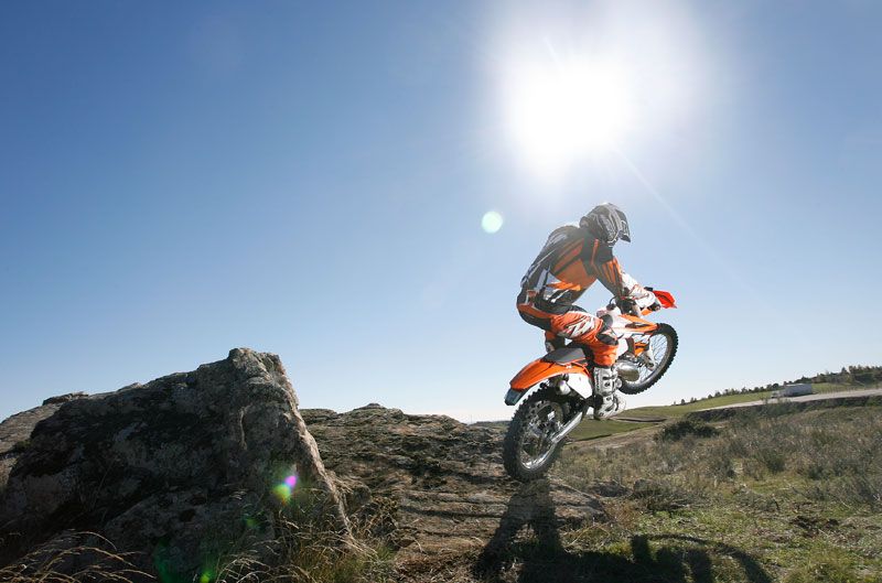 KTM 125 EXC. Prueba