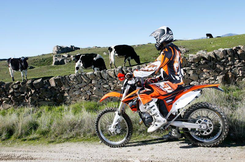 KTM 125 EXC. Prueba