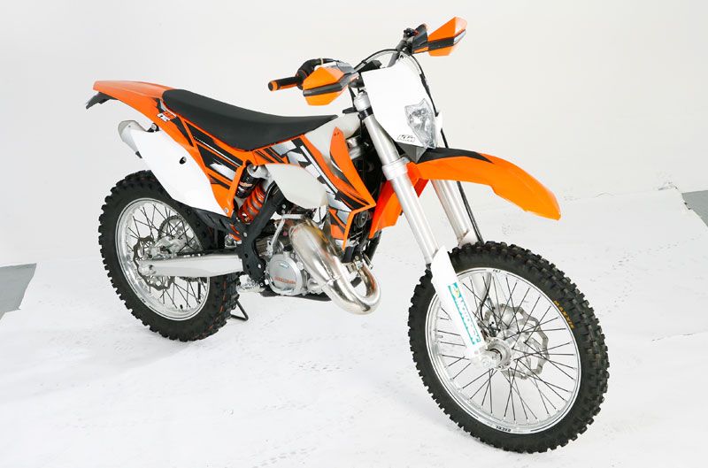 KTM 125 EXC. Prueba