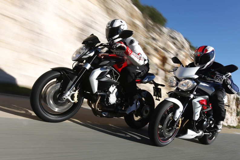 Comparativa MV Agusta Brutale 800 vs Triumph Street Triple R