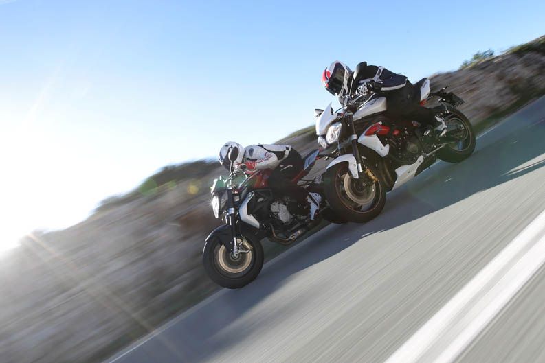 Comparativa MV Agusta Brutale 800 vs Triumph Street Triple R
