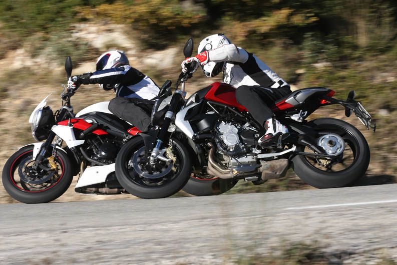 Comparativa MV Agusta Brutale 800 vs Triumph Street Triple R