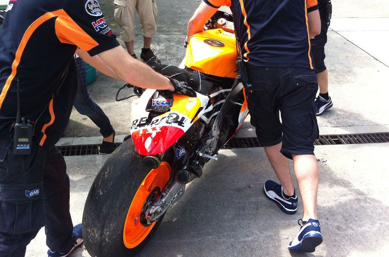 Marc Márquez, caída en Sepang