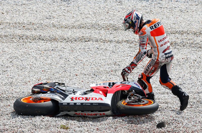 Marc Márquez, caída en Sepang