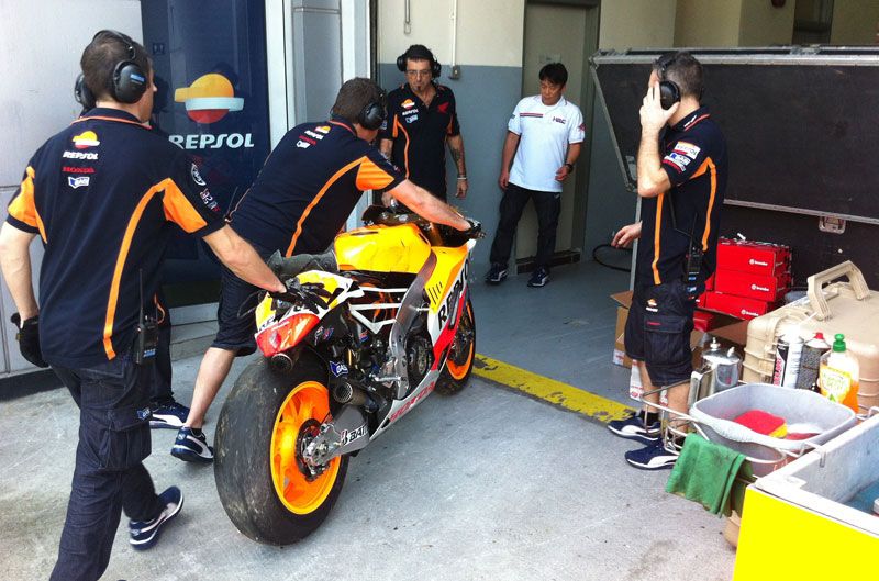 Marc Márquez, caída en Sepang