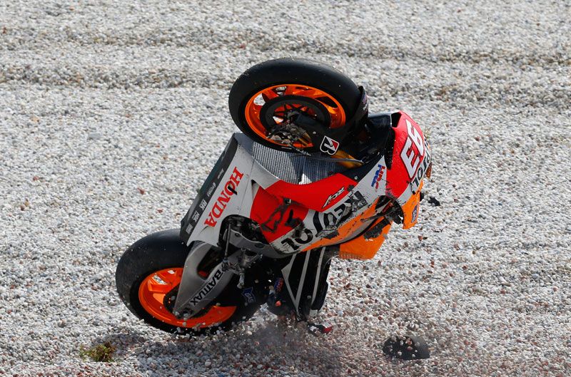 Marc Márquez, caída en Sepang