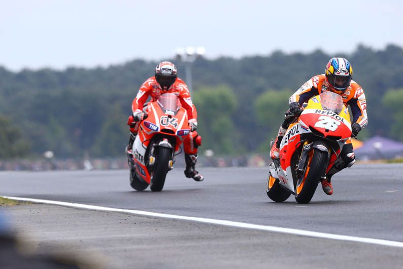 Pedrosa y Dovizioso. GP Francia MotoGP 2013
