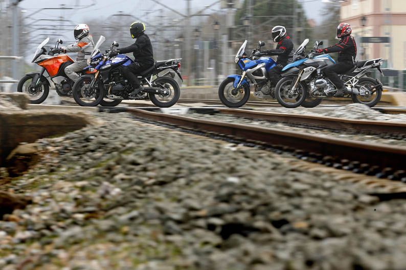 BMW R 1200 GS, KTM 1090 Adventure, Triumph Tiger Explorer y Yamaha XT1200Z Super Ténéré
