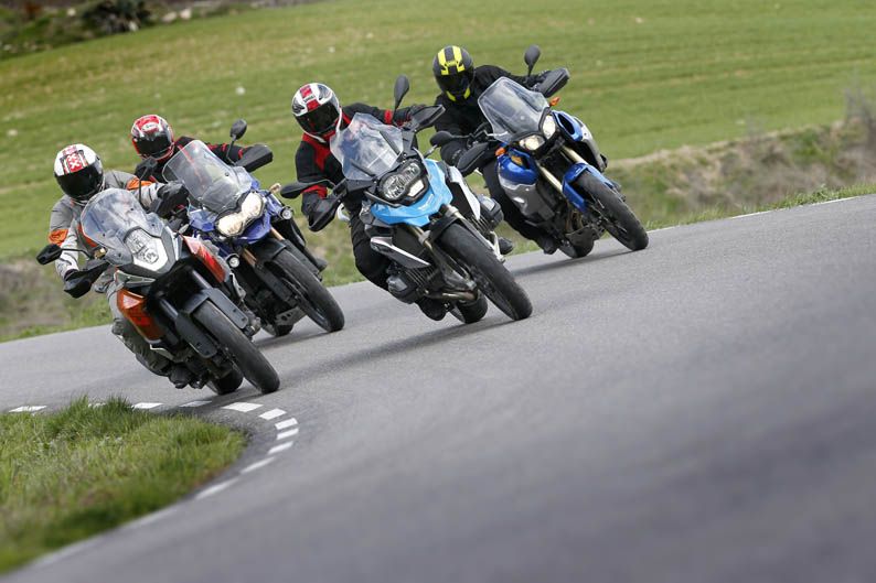 BMW R 1200 GS, KTM 1090 Adventure, Triumph Tiger Explorer y Yamaha XT1200Z Super Ténéré