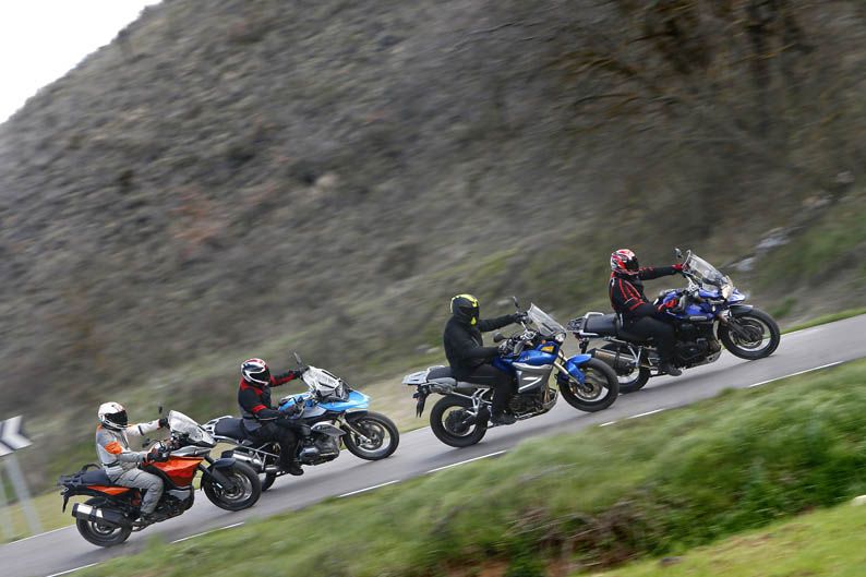 BMW R 1200 GS, KTM 1090 Adventure, Triumph Tiger Explorer y Yamaha XT1200Z Super Ténéré